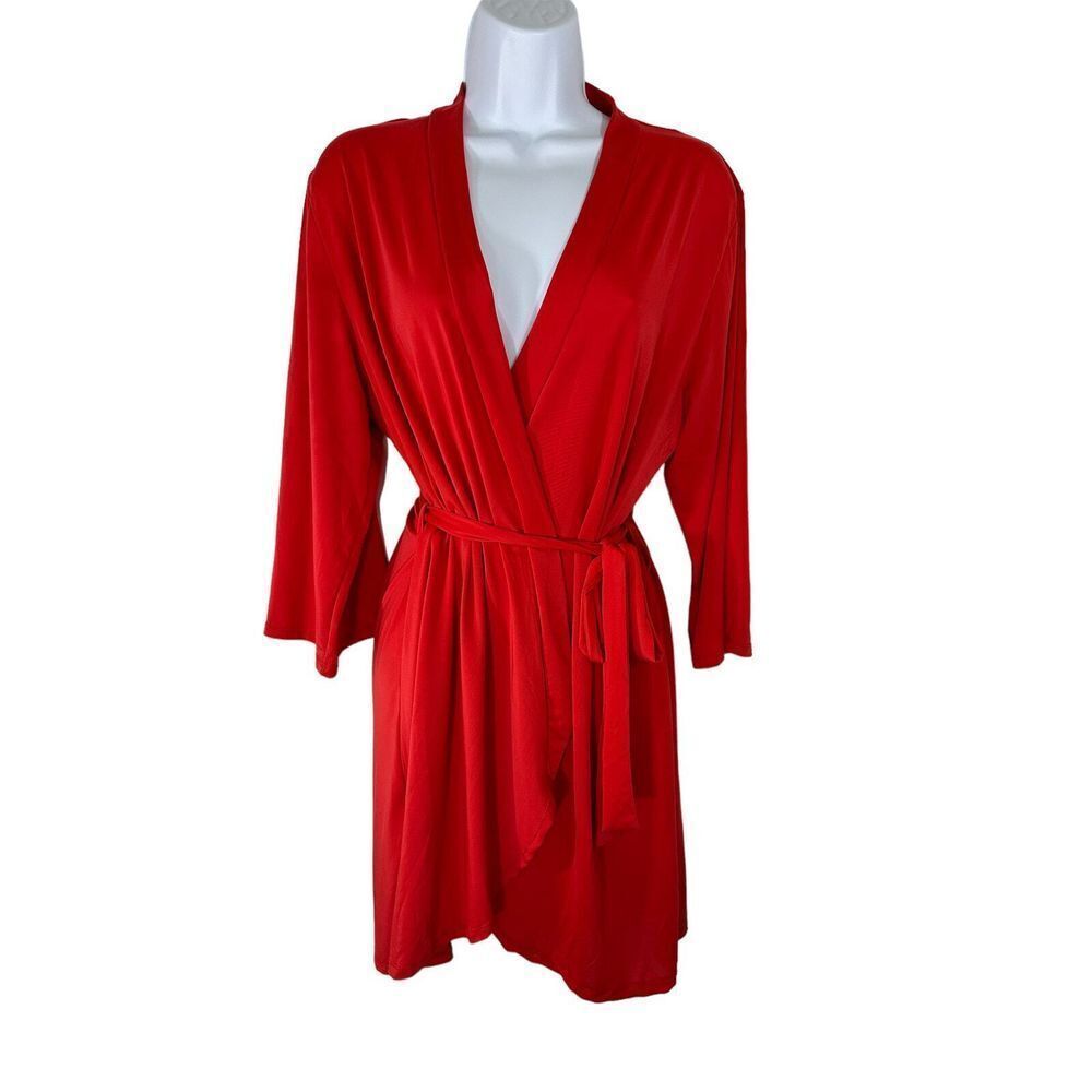 Body‎ Touch Lingerie NEW Women's SZ M Night Robe Sleepwear Deep V-Neck